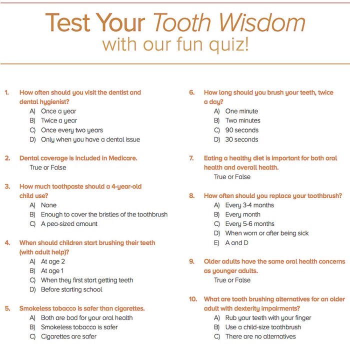 Dental trivia questions and answers