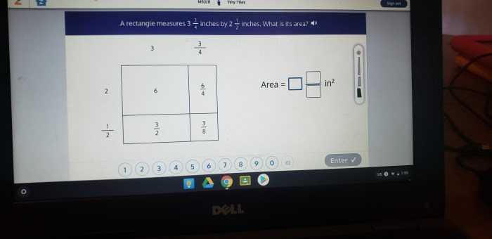 Rectangle inches length has less times area than width its if outline help square find