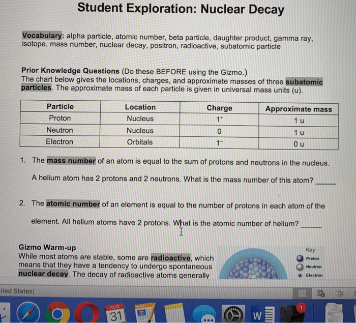 An atomic assault case research part 1 alpha decay answers